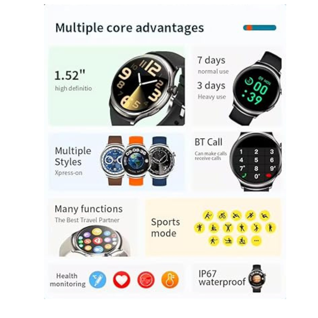 Reloj Inteligente Smart Watch Z93 Pro Pantalla Hd 1,77 AmOled resistente al agua