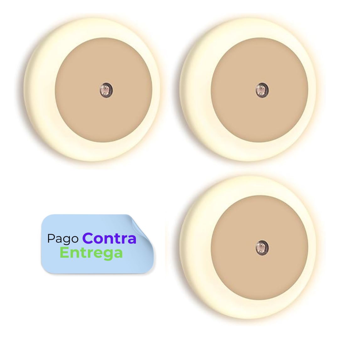 Luz Led Nocturna Enchufe Lampara Con Sensor