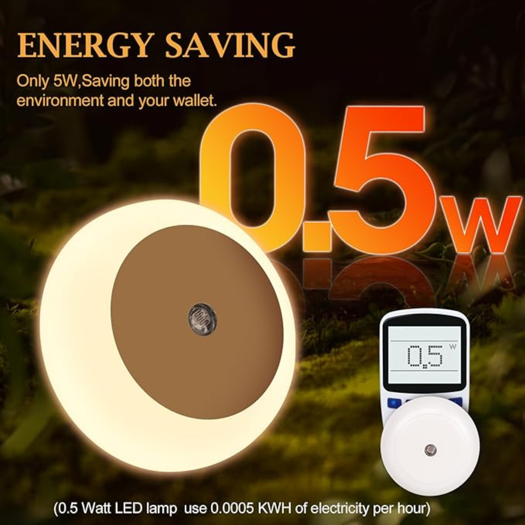 Luz Led Nocturna Enchufe Lampara Con Sensor