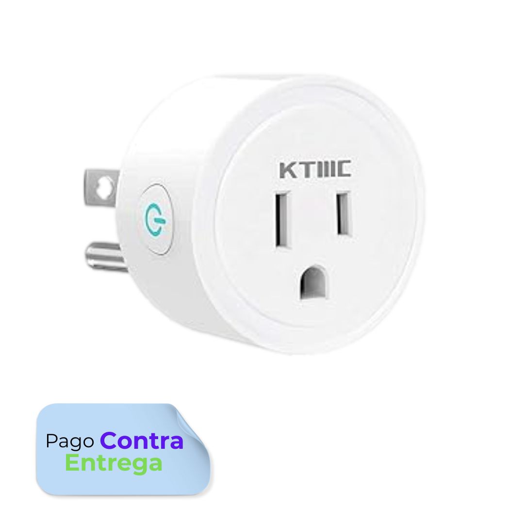 Enchufe Inteligente Tomacorriente Wifi Smart Alexa, Google Y Siri Color Blanco 15 amp 110 v