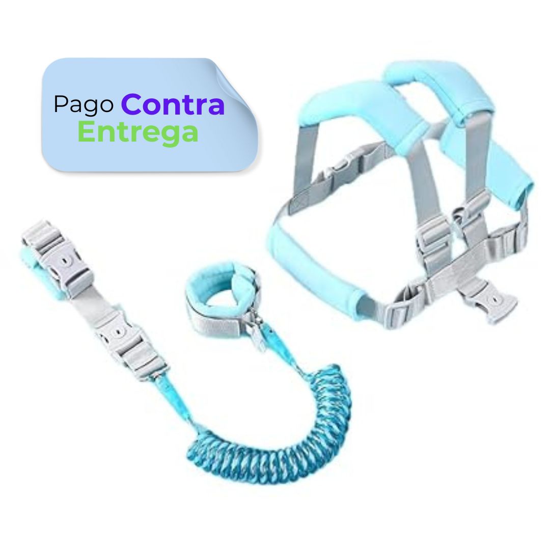 Arnés de seguridad Antiperdidas pulsera para niños y niñas con manillera