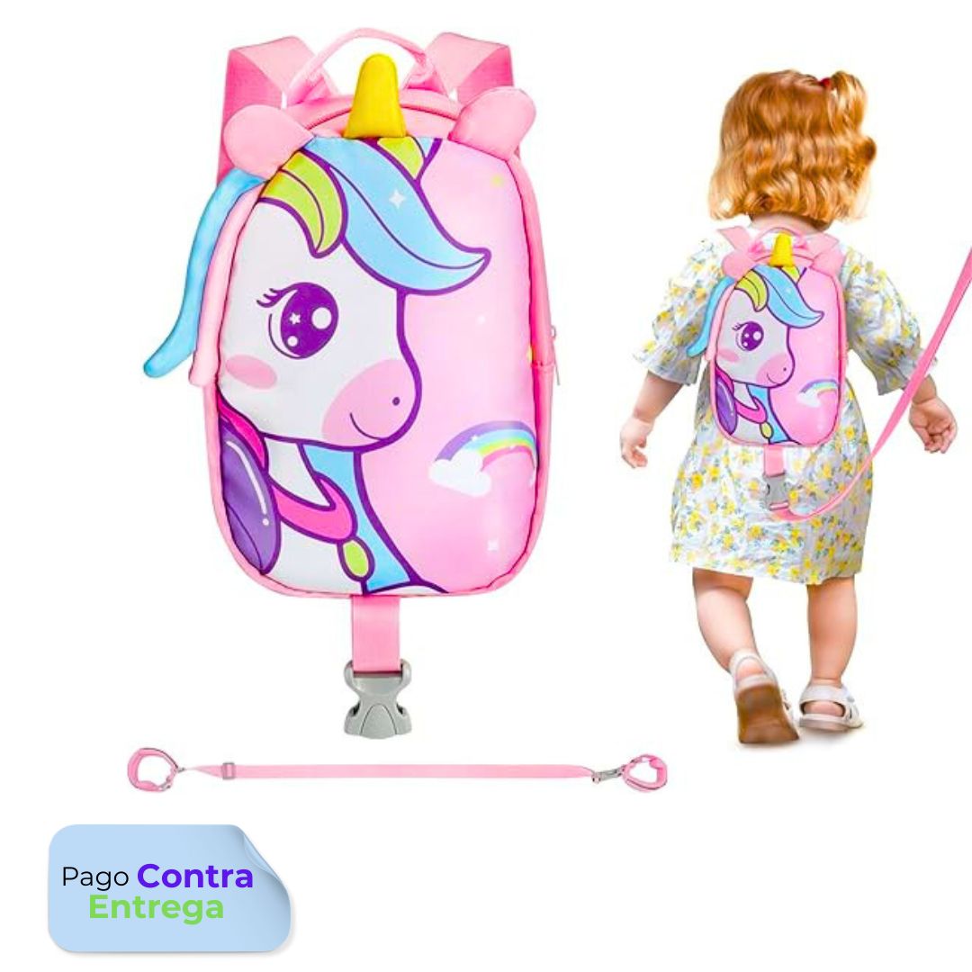 Arnes Mochila Antiperdida de unicornio con correa seguridad para niñas