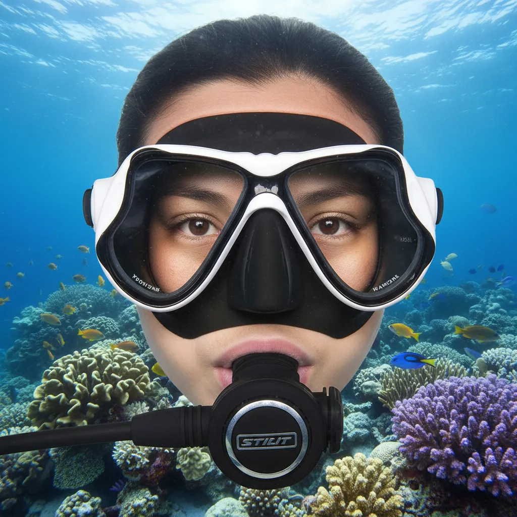 Careta de buceo mascara de srorkel color BLANCO precio