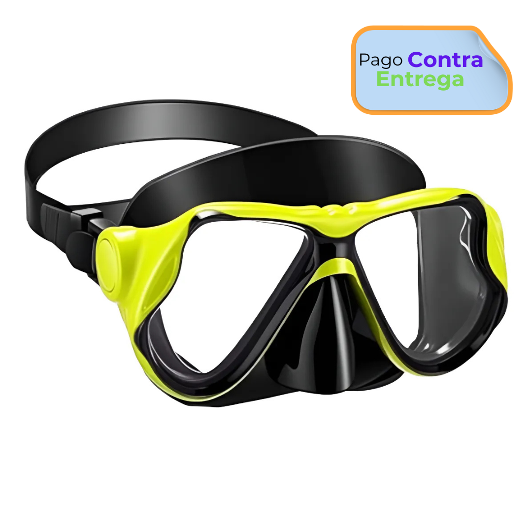 Careta de buceo mascara de srorkel color AMARILLO precio