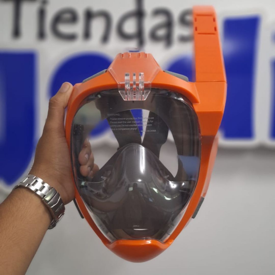 Mascara De Buceo Soporte De Camara Avokadol Careta Snorkel Full Face