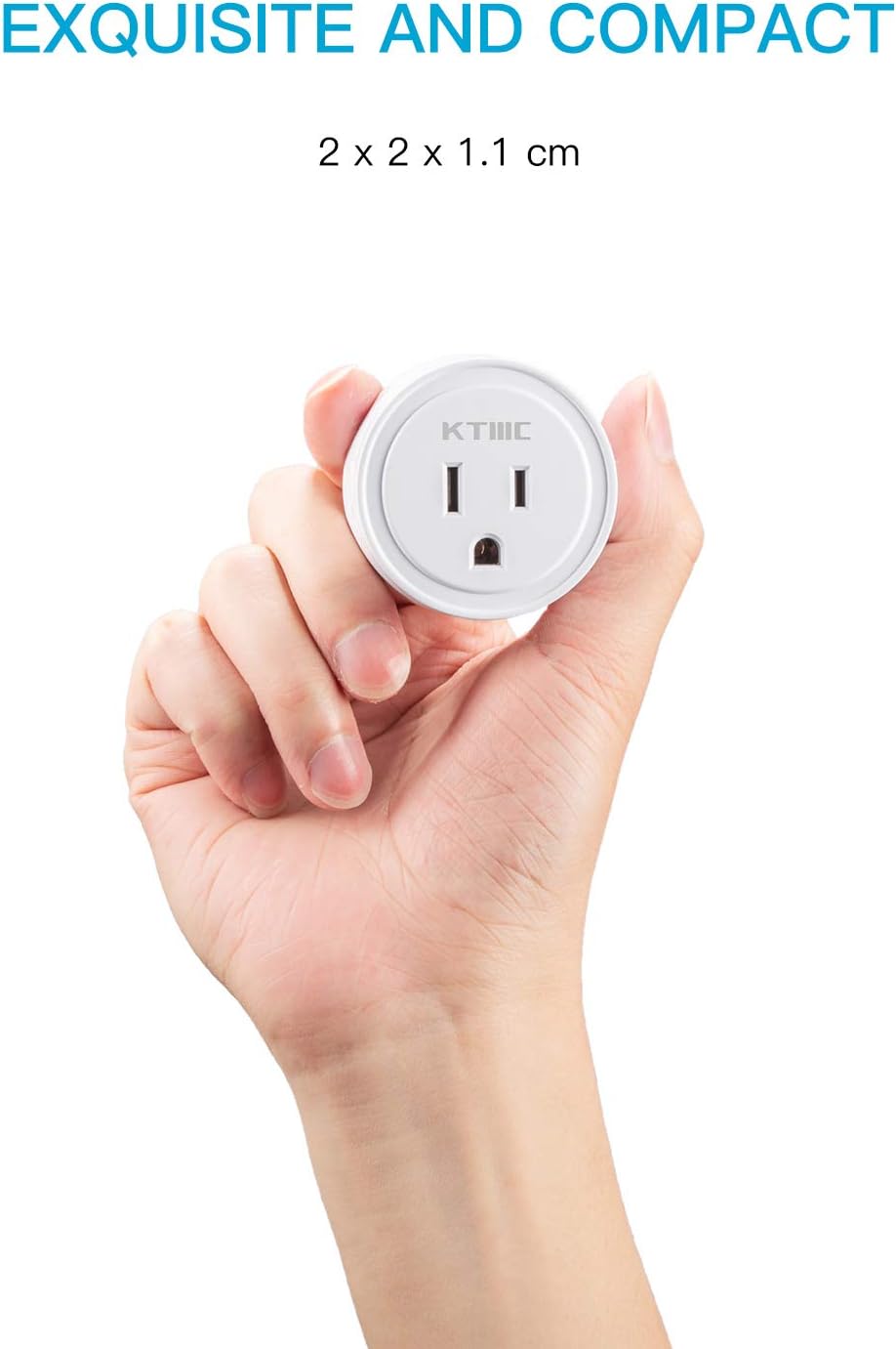Enchufe Inteligente Tomacorriente Wifi Smart Alexa, Google Y Siri Color Blanco 10 amp 110 - 120 v