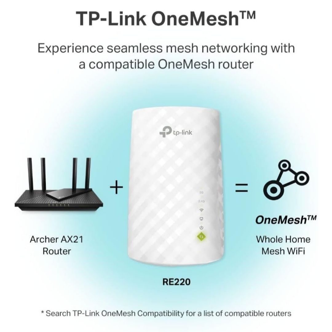 Repetidor Extensor De Rango Wifi Dual Band 5g Tp-link Ac750