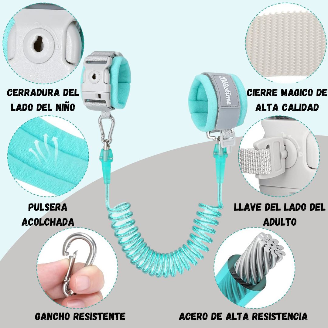 arnés Mochila antipérdida dinosaurio para niños pequeños con correa y manilla o brazalete