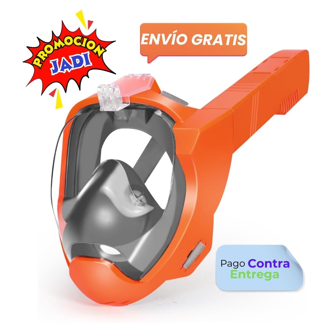 Mascara De Buceo Soporte De Camara Avokadol Careta Snorkel Full Face