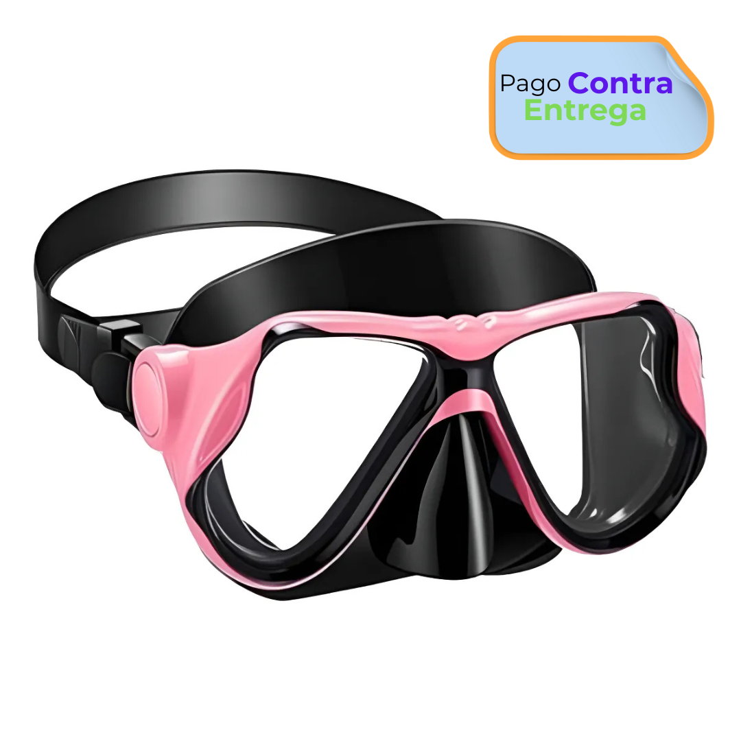 Careta de buceo mascara de srorkel color ROSADO precio