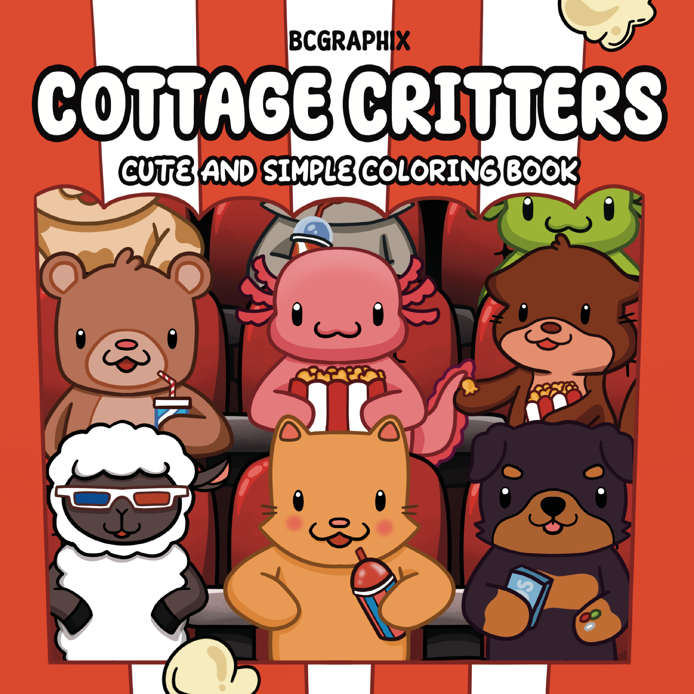 Cottage Critters: Coloring Book