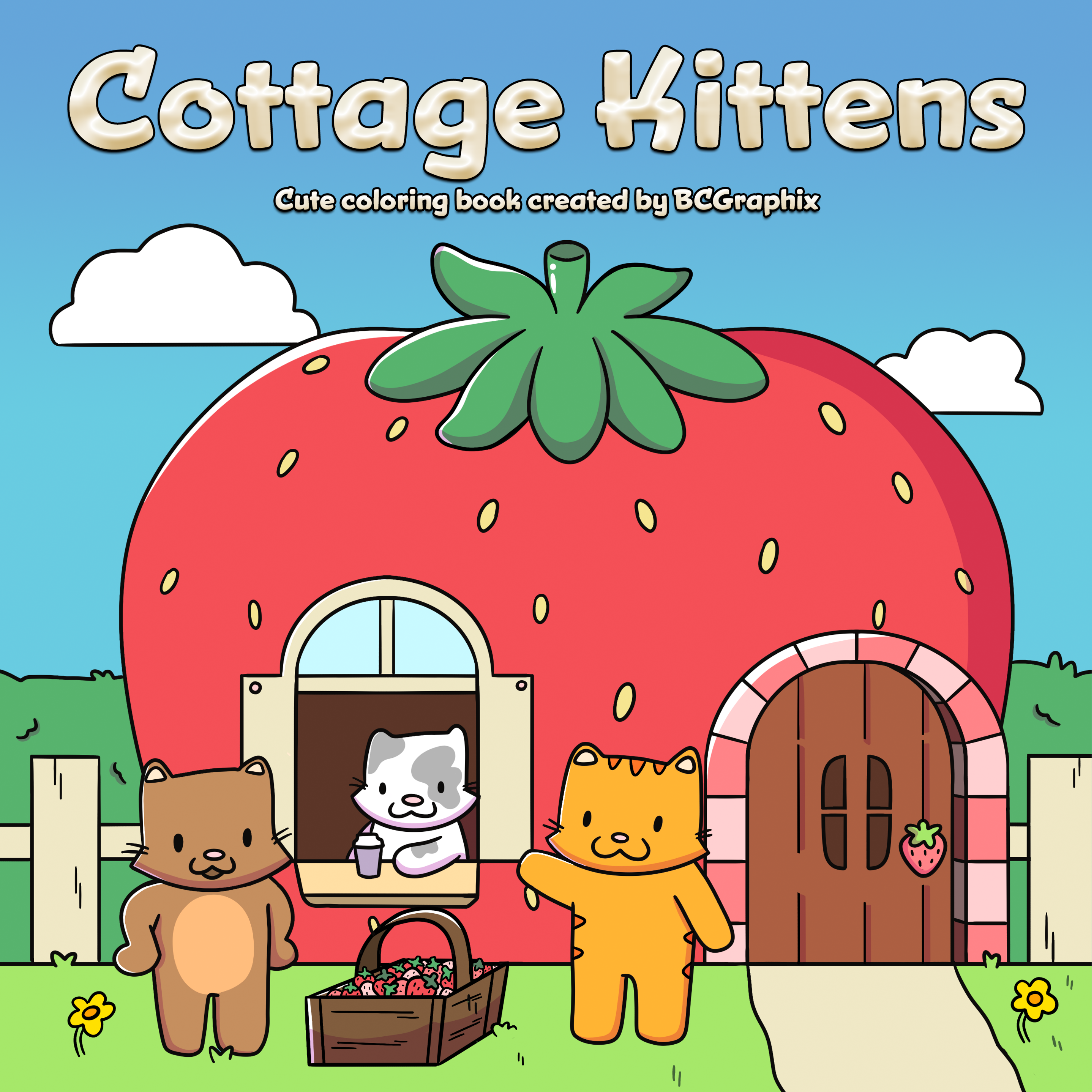 Cottage Kittens: Coloring Book