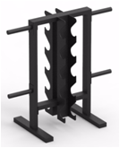 Free weight rack for dumbbells & weight plates