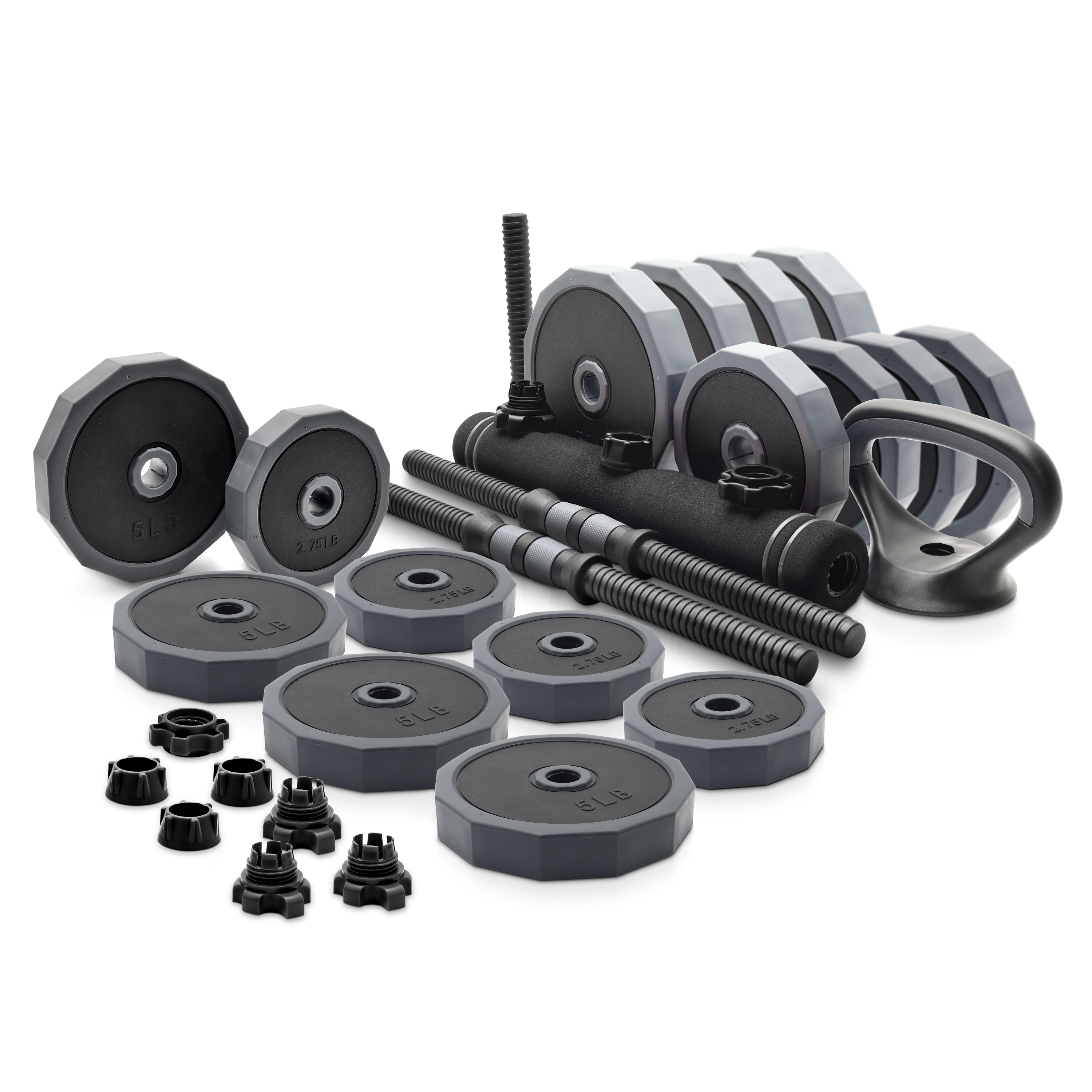 Adjustable Kettlebell, Dumbbells & Barbell