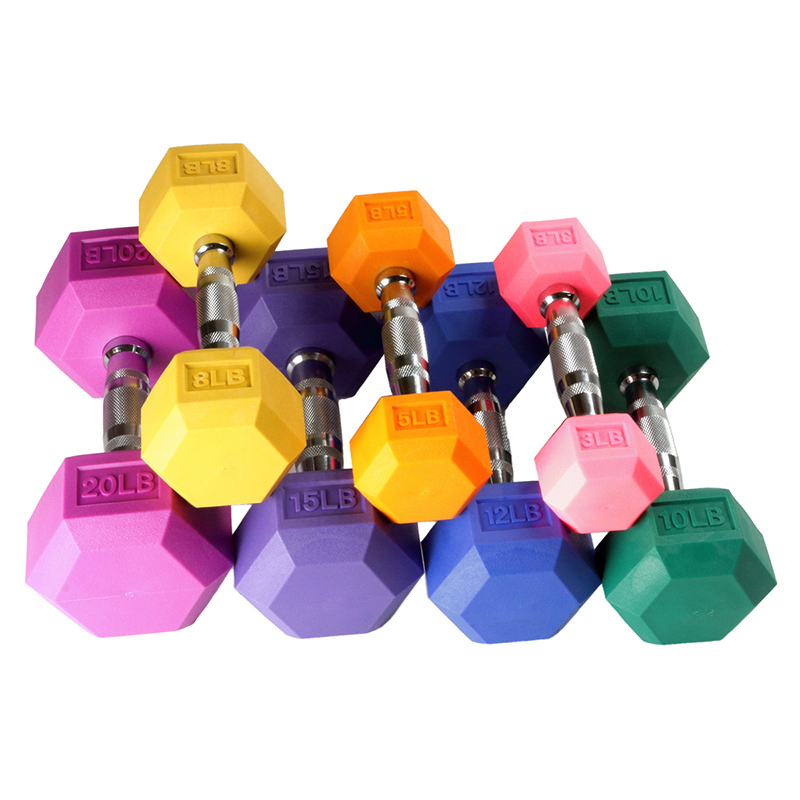 Colour Coated Hex Dumbbell