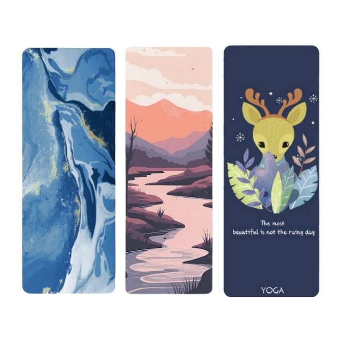 Suede + Rubber/TPE Yoga Mat