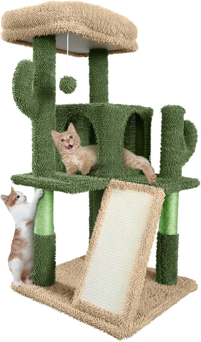 Cactus Cat Tree Playhouse