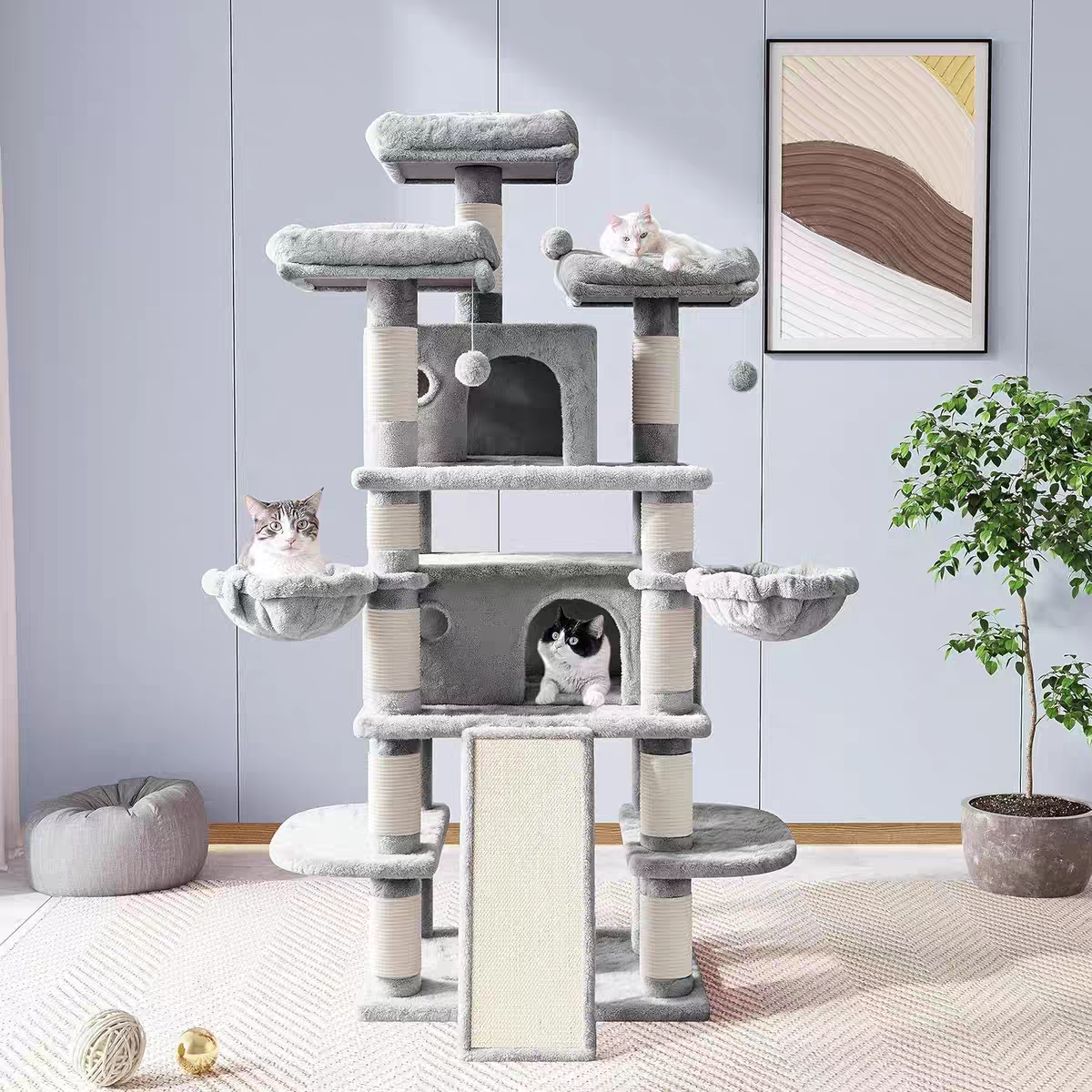 Multi-Level Cat Tree Tower