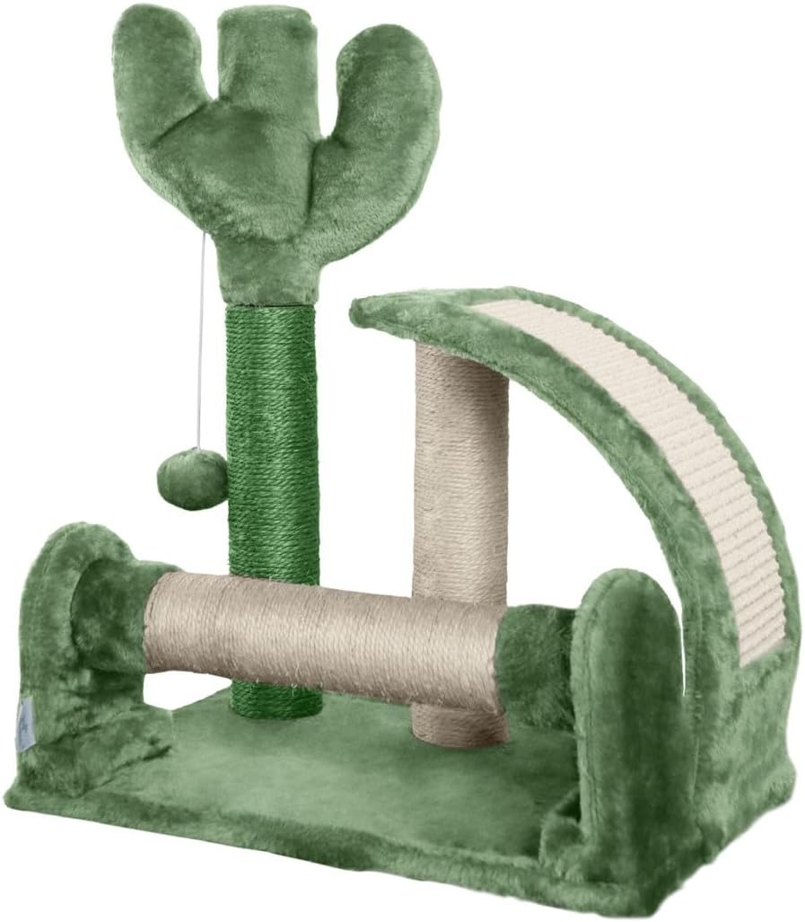 Cactus-Themed Cat Scratching Post