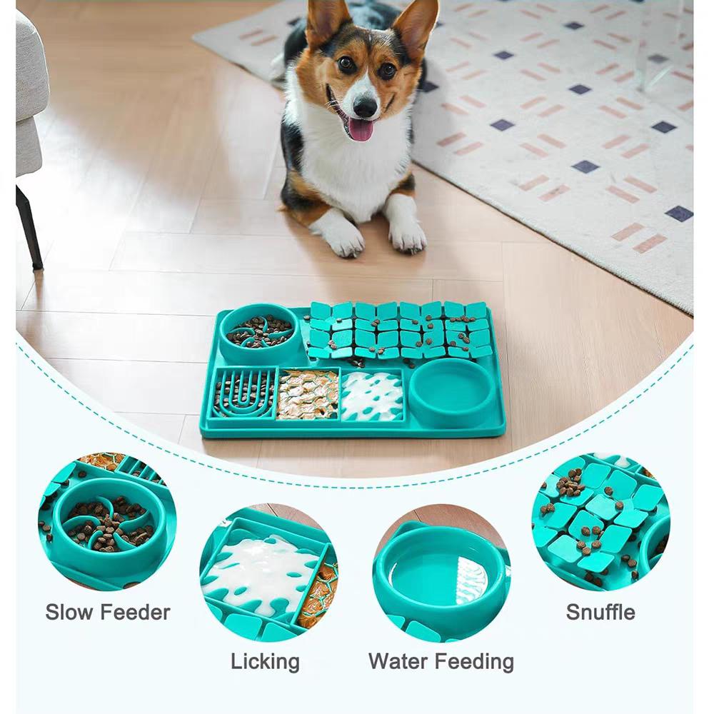 4-in-1 Interactive Dog Feeding Mat