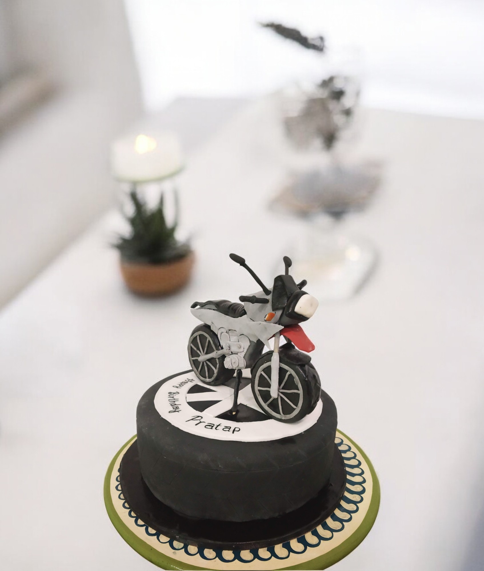 Motorcycle Themed Cake