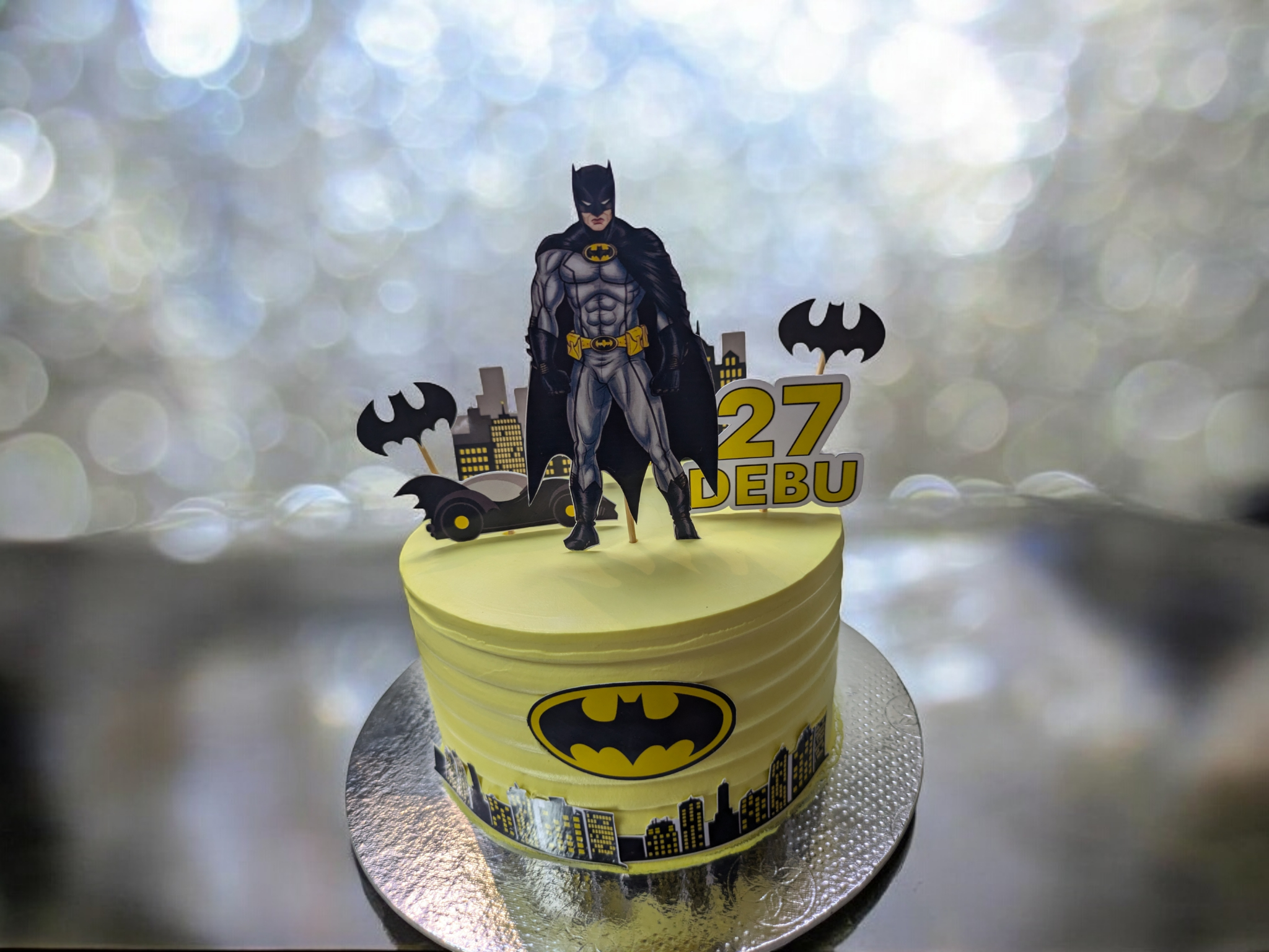 Batman Theme Birthday Cake