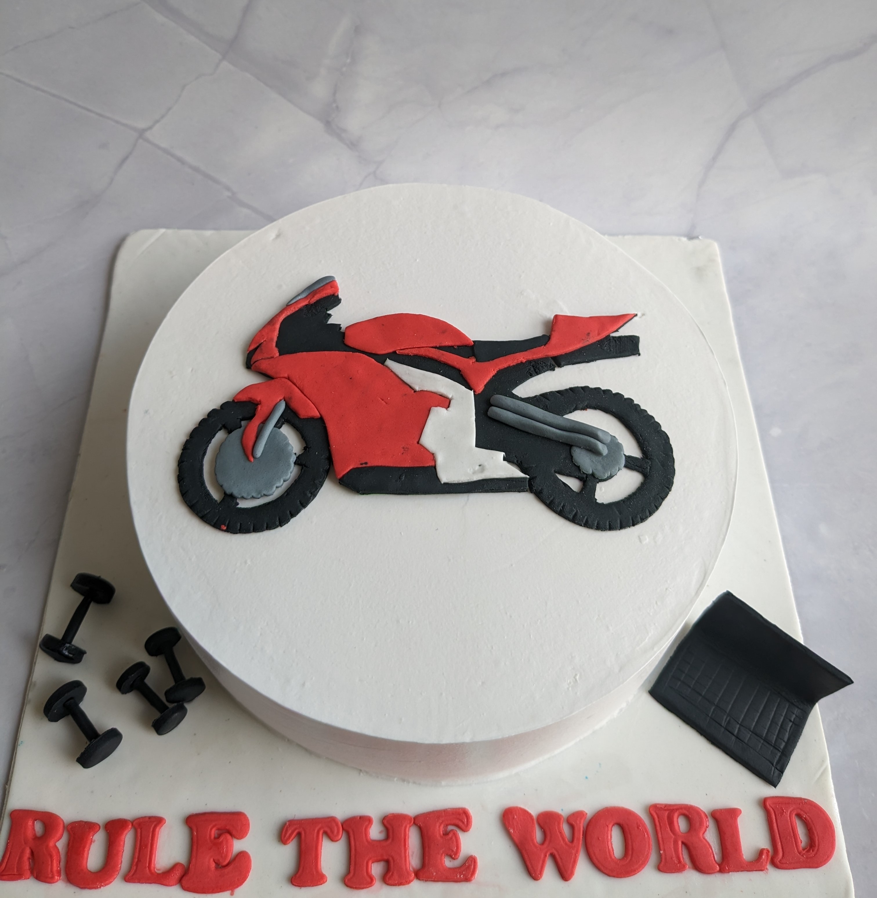 Motorcycle Themed Cake
