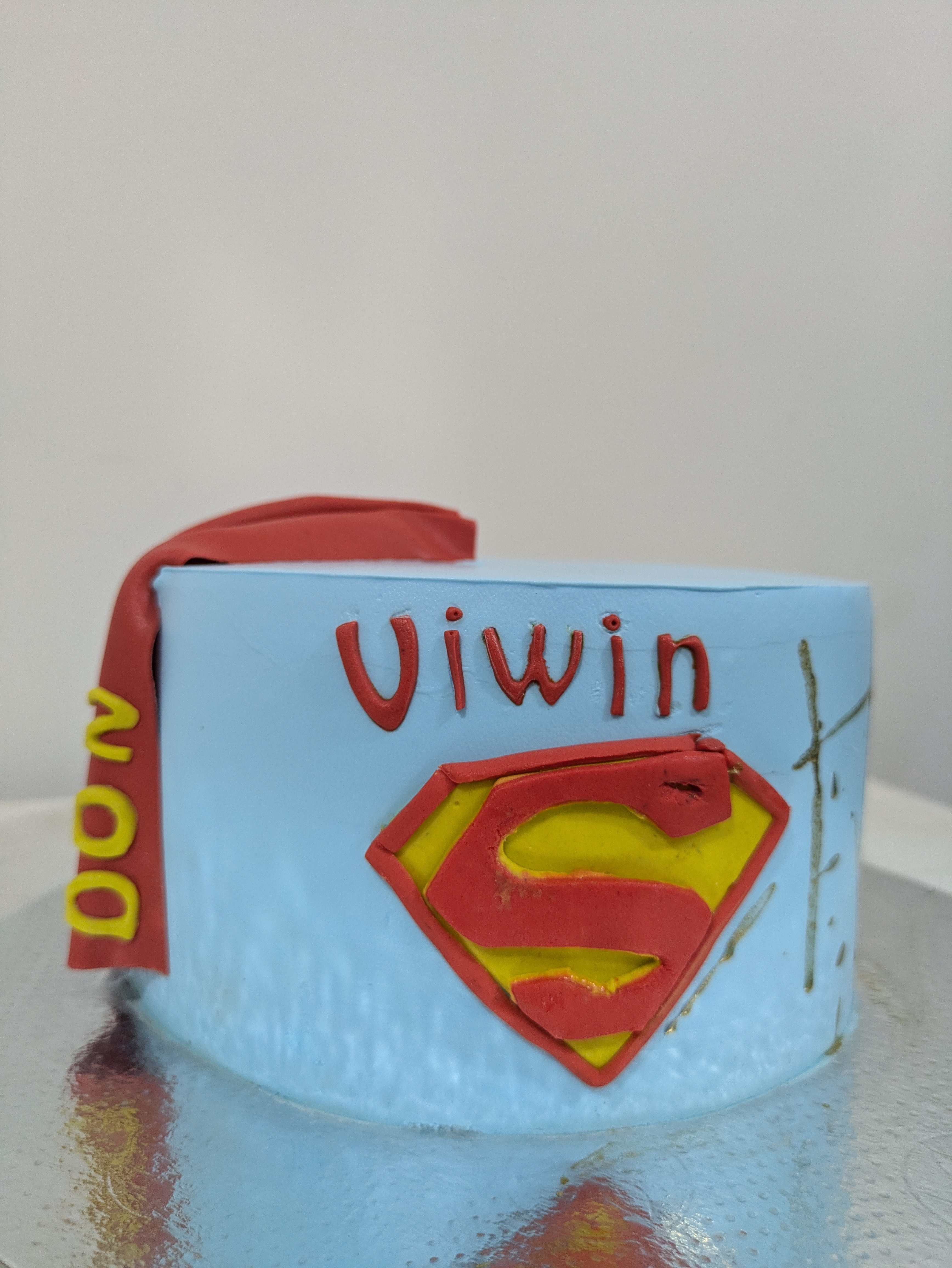 Superman Themed Cake
