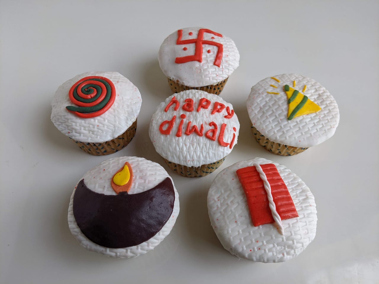 Diwali Themed Cupcakes