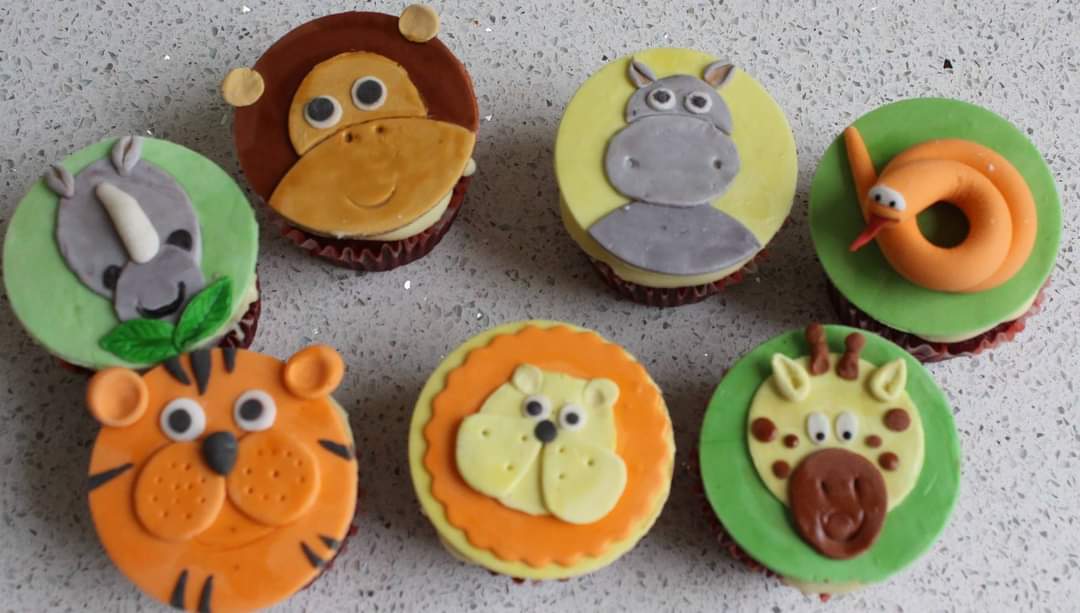 Animal-themed cupcakes