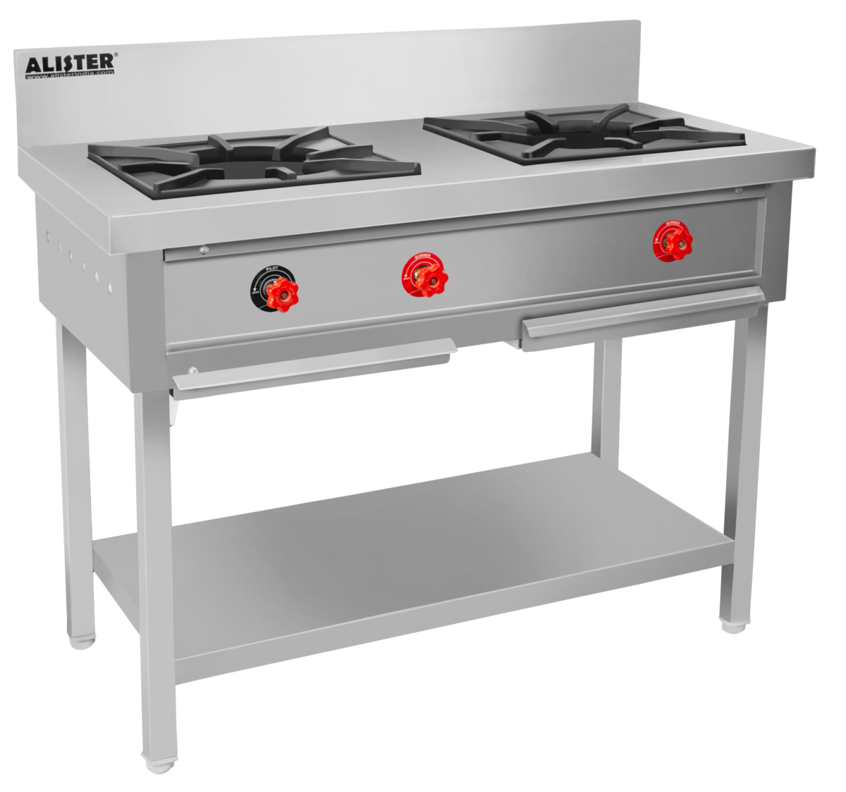 Commercial Two Burner Gas Stove