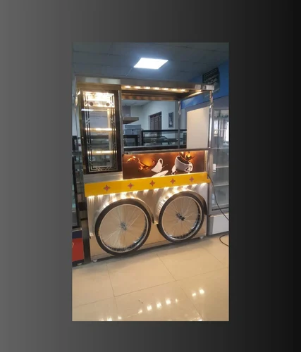 SS Modern Type Tea Counter Cum Tiffins Counter