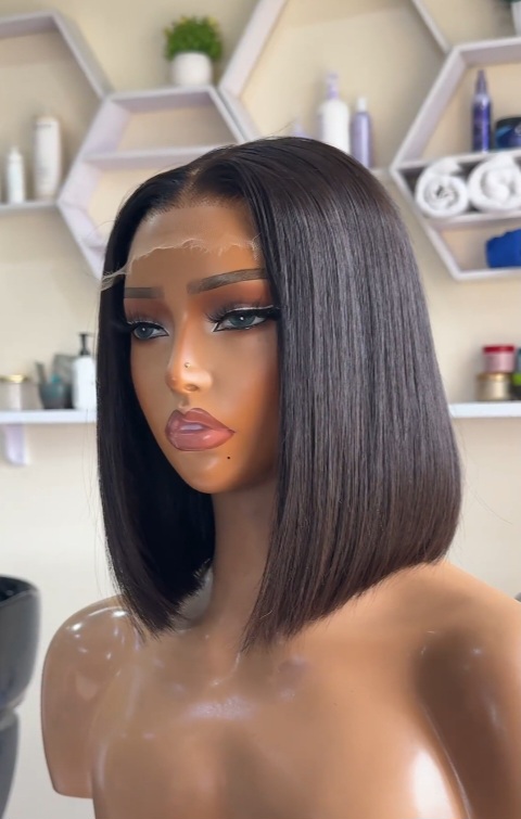 High-Quality Bob Human Hair Lace Front Wig