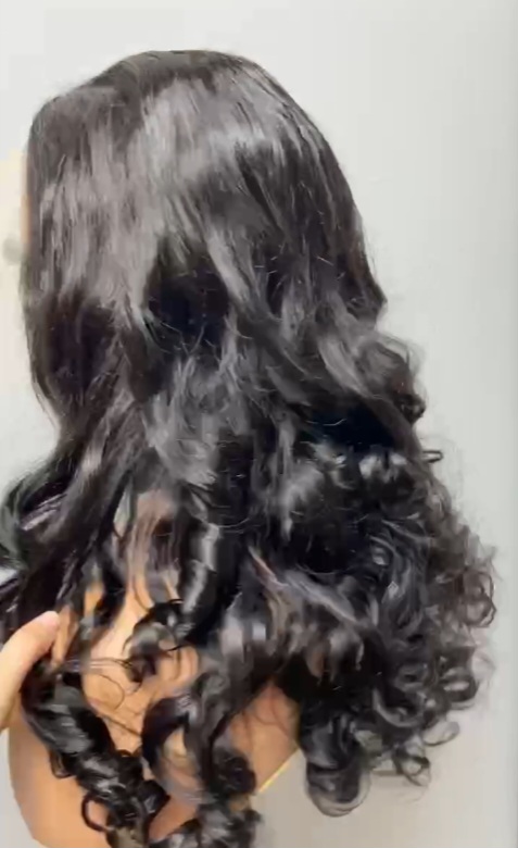 Loose Curl Human Hair Lace Front Wig