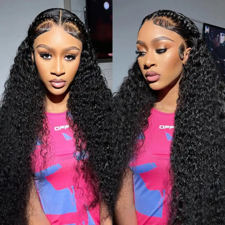 Curly Human Hair Lace Front Wig