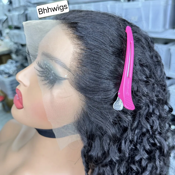 Curly Human Hair Lace Front Wig