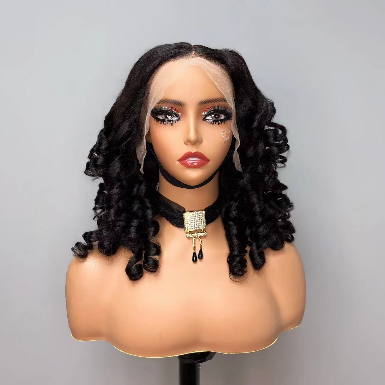 Brazilian Curly Human Hair Lace Front Wig