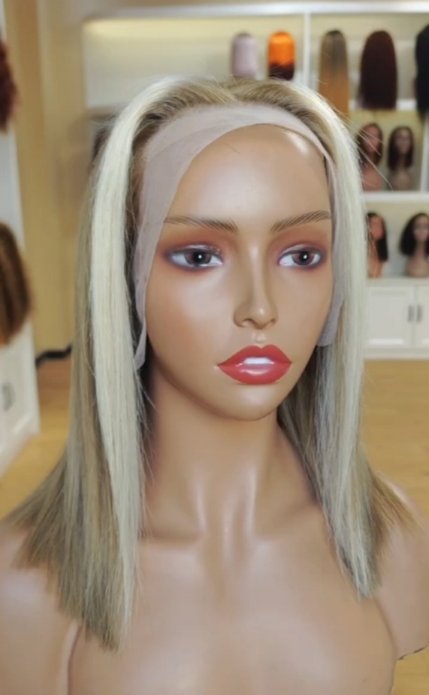 2 Tone Blonde Bob Lace Front Wig