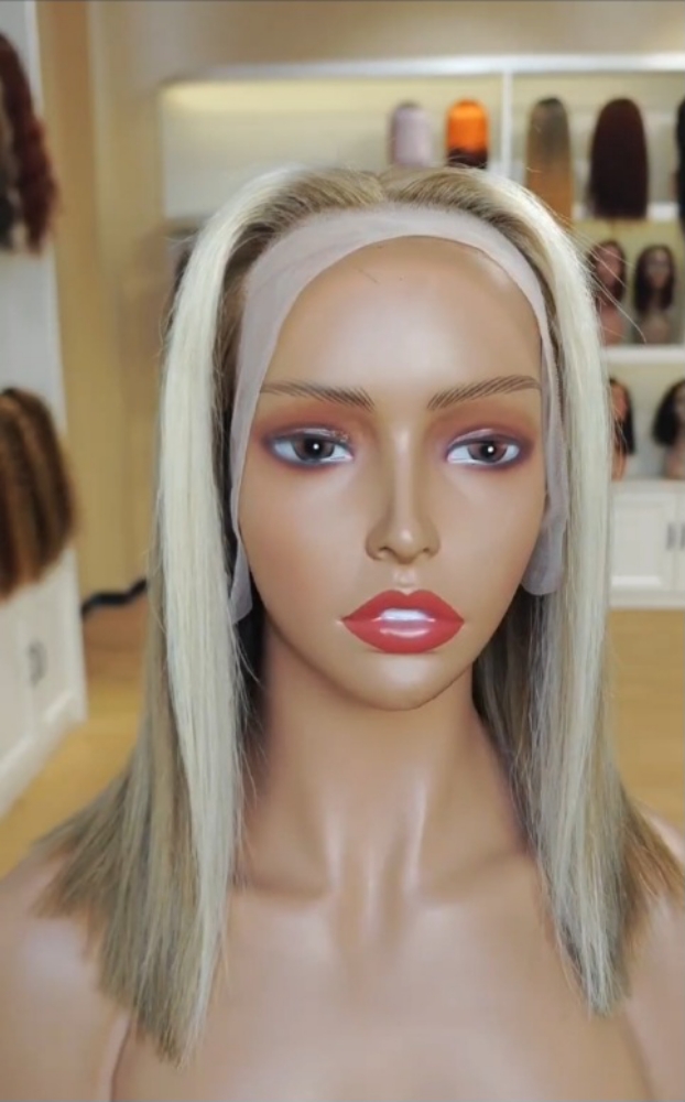 2 Tone Blonde Bob Lace Front Wig