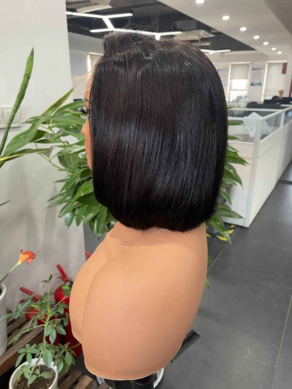 Side Part Short Bob Human Hair Lace Front Wig