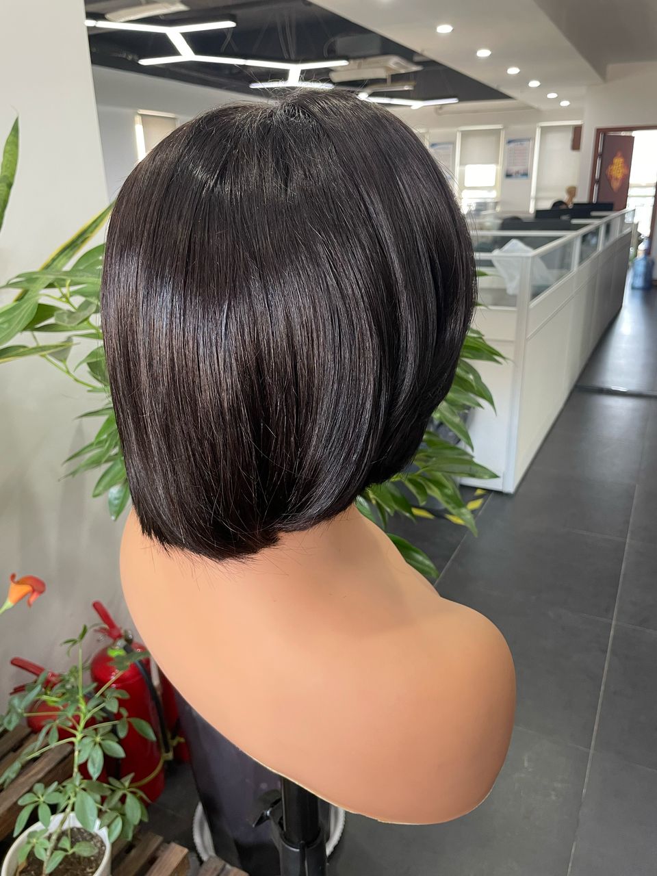 Side Part Short Bob Human Hair Lace Front Wig