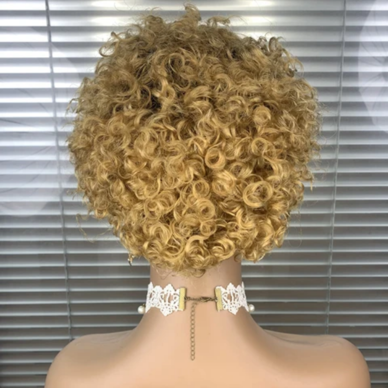 Curly Pixie Cut Human Hair Short Wig