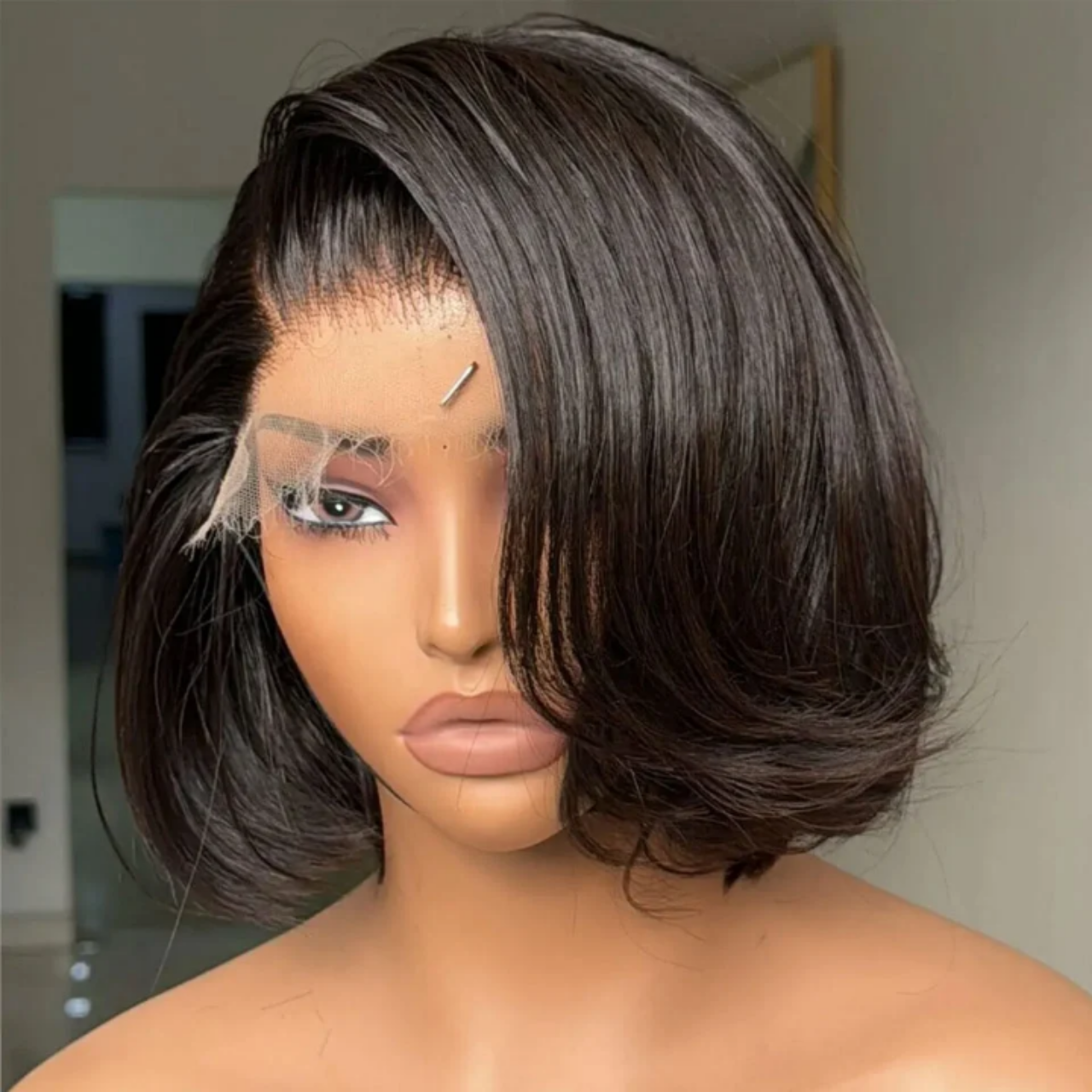 Layered Short Bob Pixie Cut Human Hair Wig
