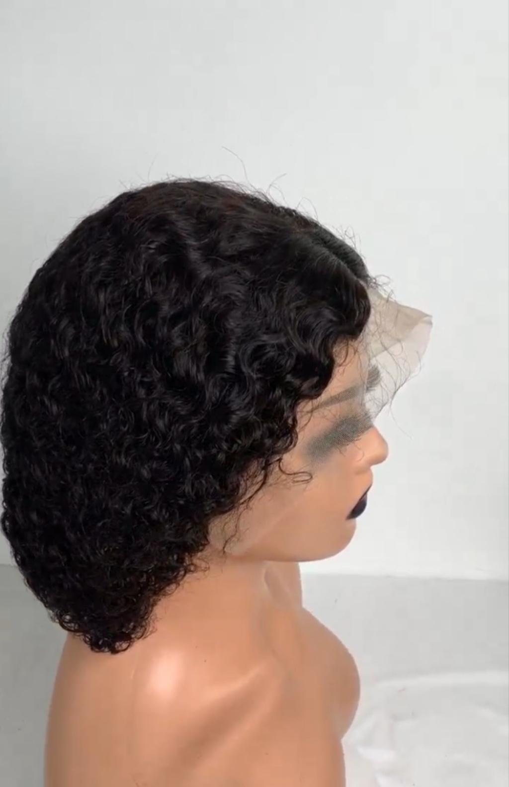 Burmese Curly Short Bob Human Hair Wig
