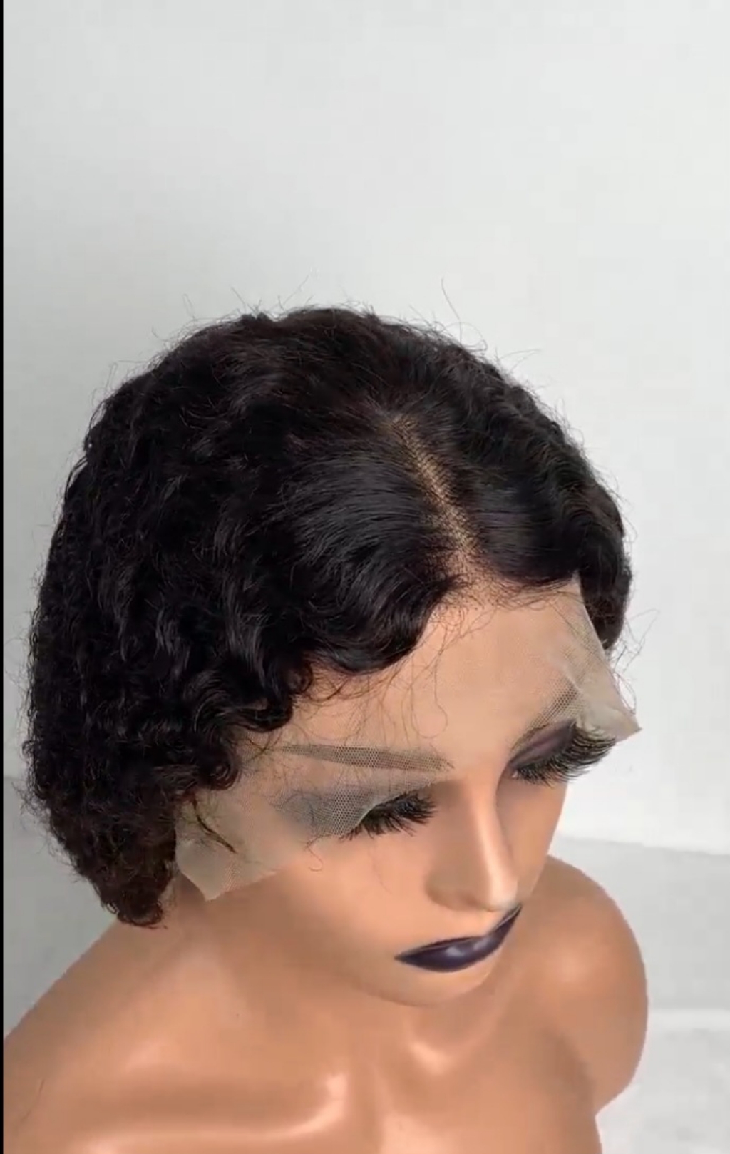 Burmese Curly Short Bob Human Hair Wig