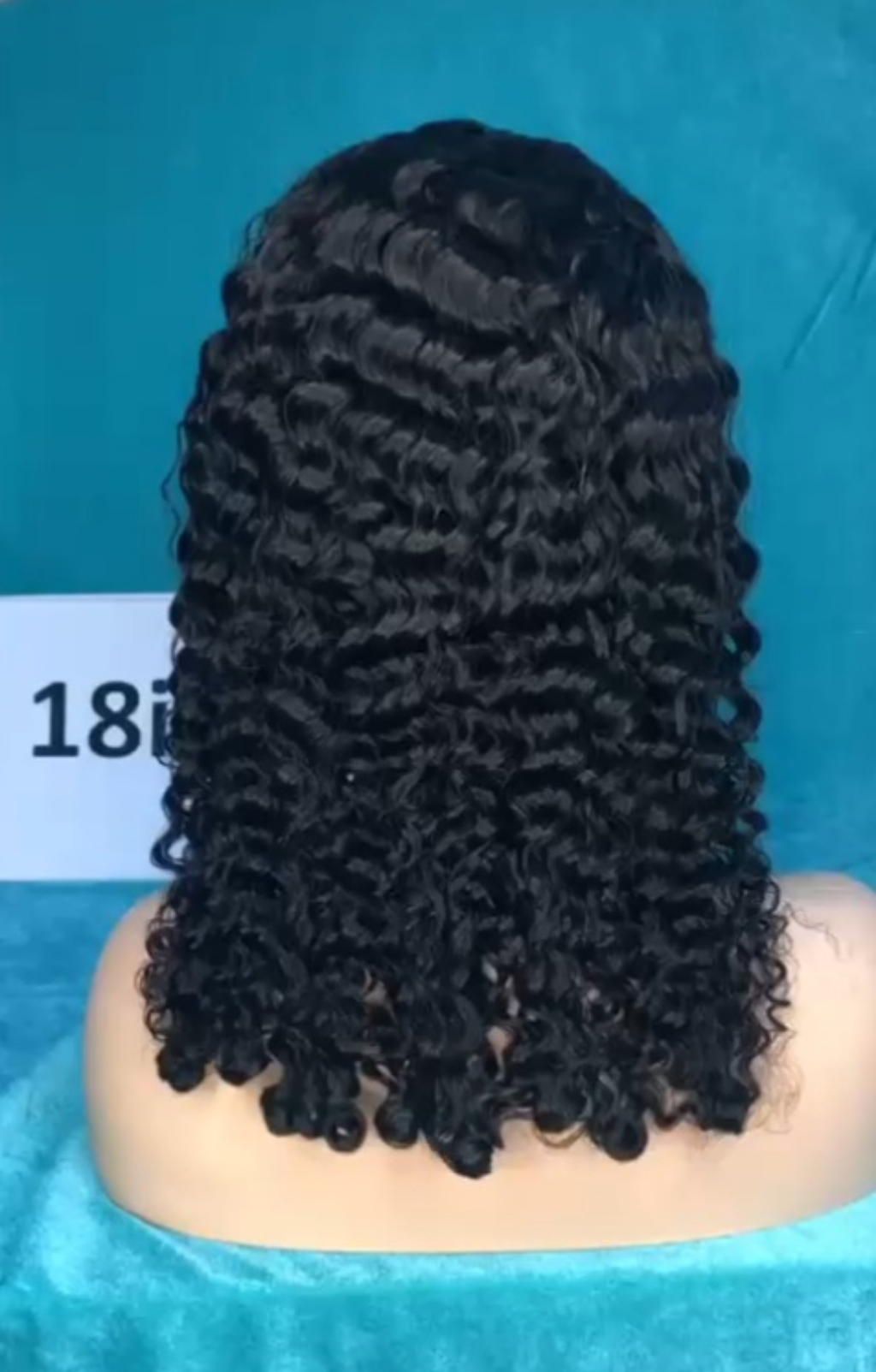 Burmese Curly Human Hair Lace Front Wig