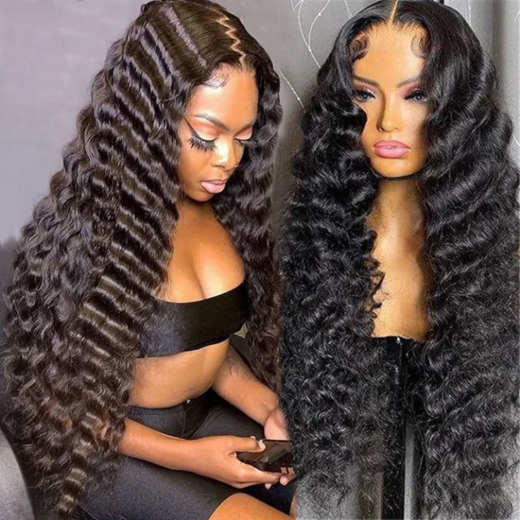 Deep Wave Human Hair Lace Front Wig