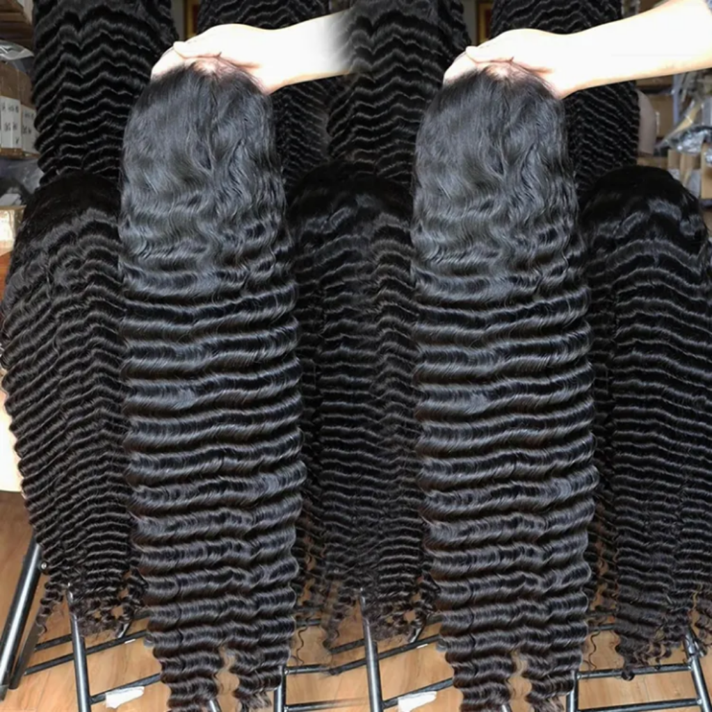 Deep Wave Human Hair Lace Front Wig