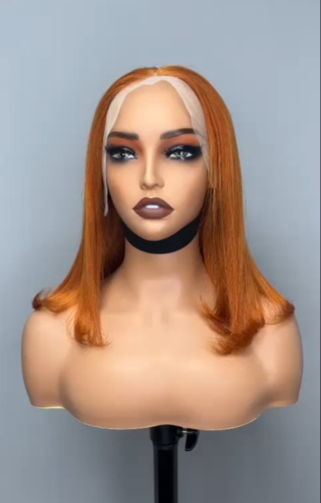 Orange Bob Lace Front Wig