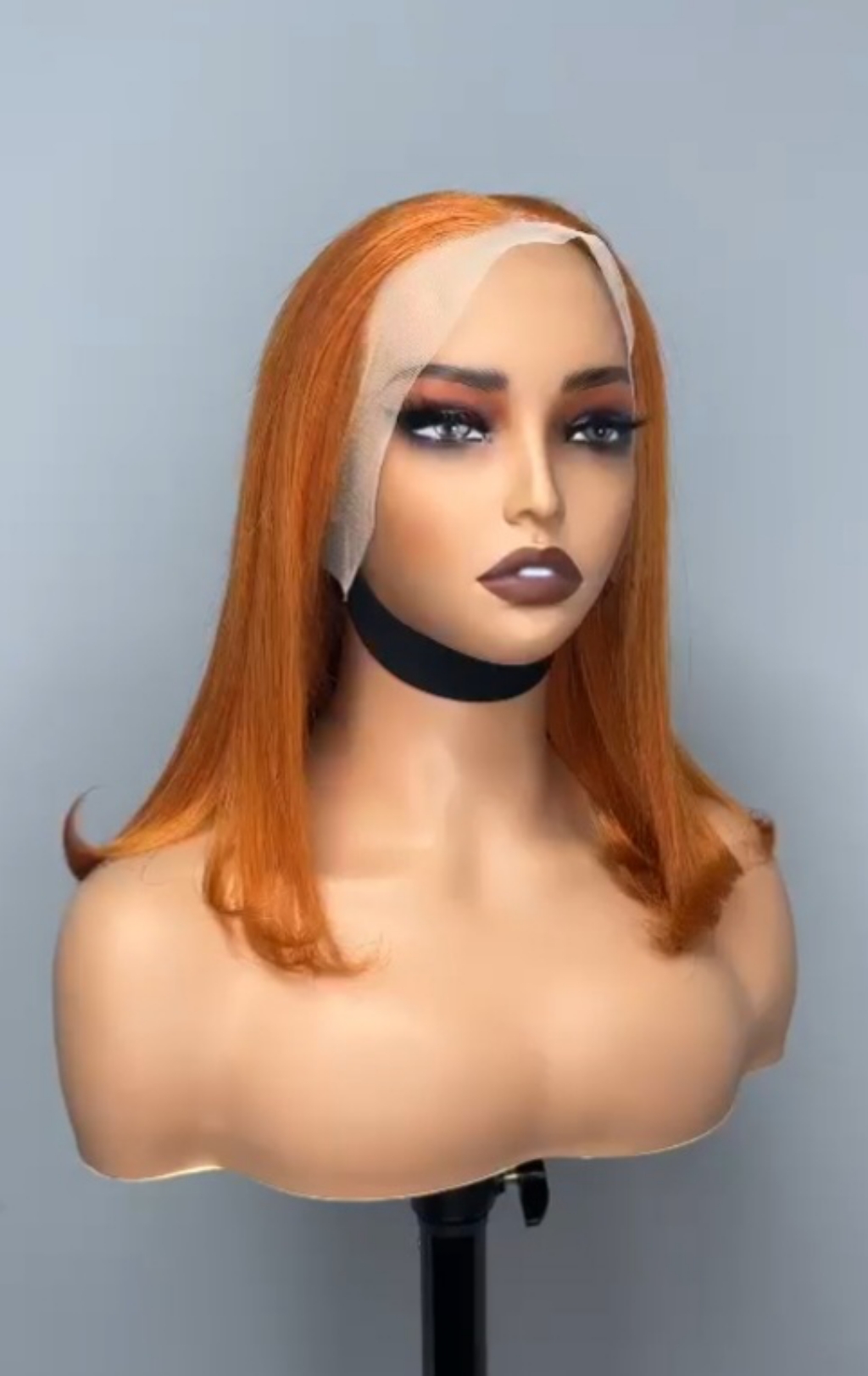 Orange Bob Lace Front Wig